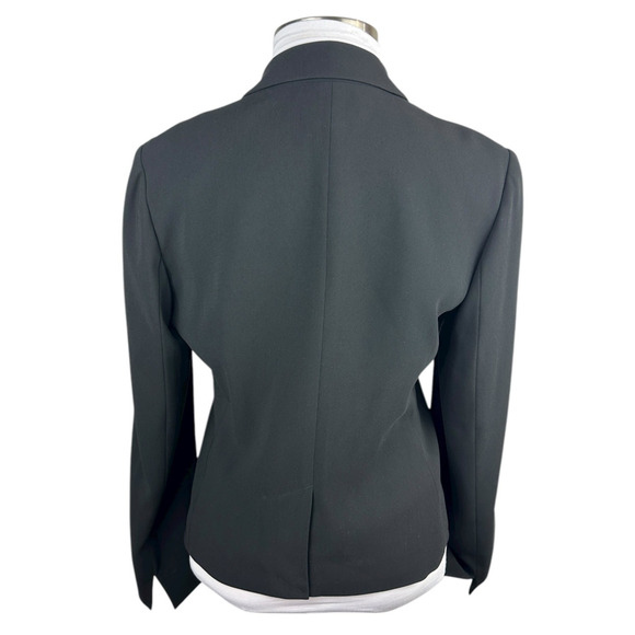 Talbots Black Career Blazer Size 14 Button Business Work Professional Classic - Picture 7 of 12